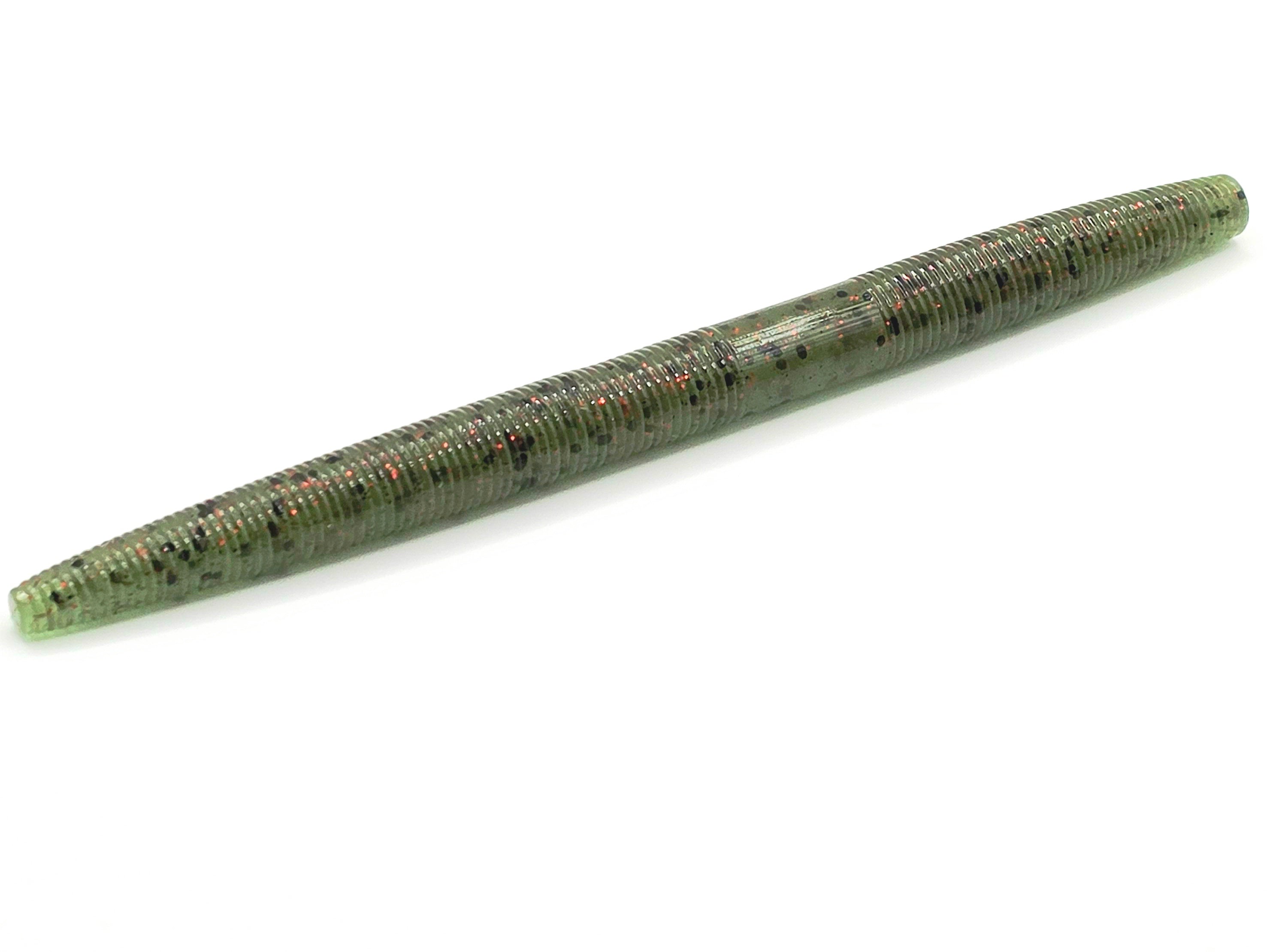 5" Wiggle Stick 10pk  Watermelon W/ Red & Black Flake