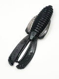 4" Knuckle Dragger 6pk  Black W/ Green Flake