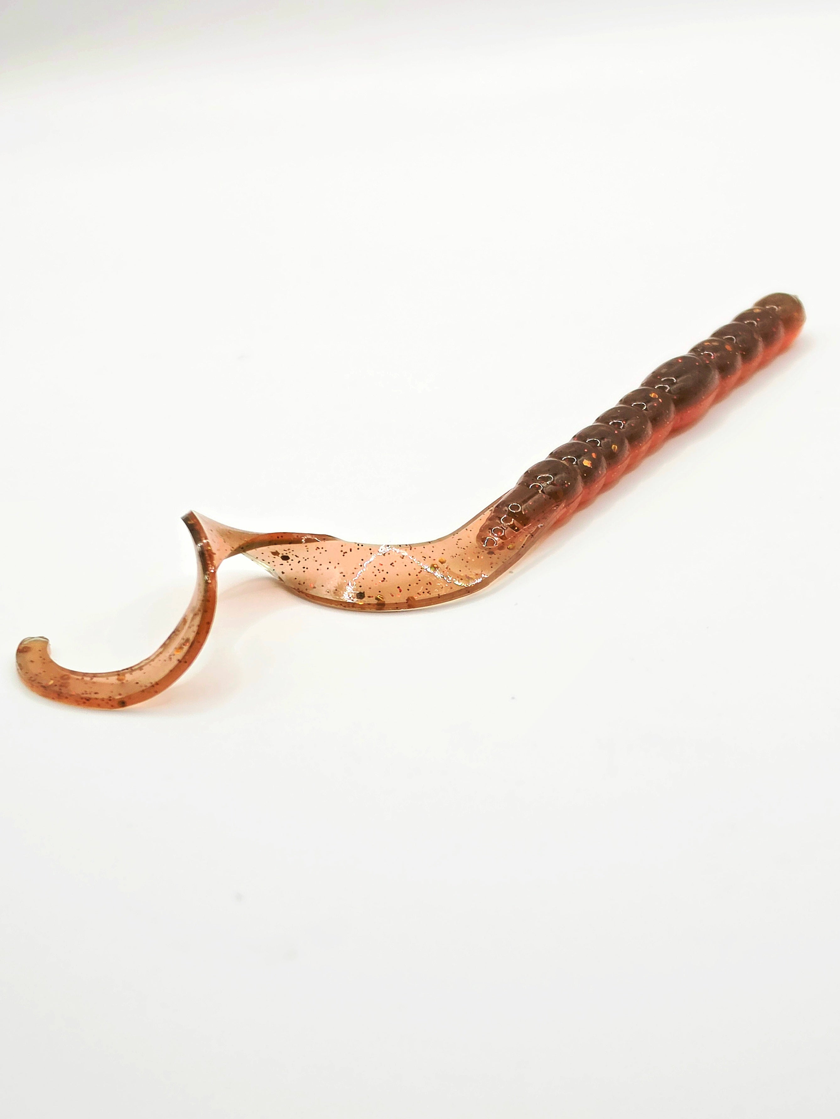 7" Ribbon Tail Worm 10pk  Sunburst Melon