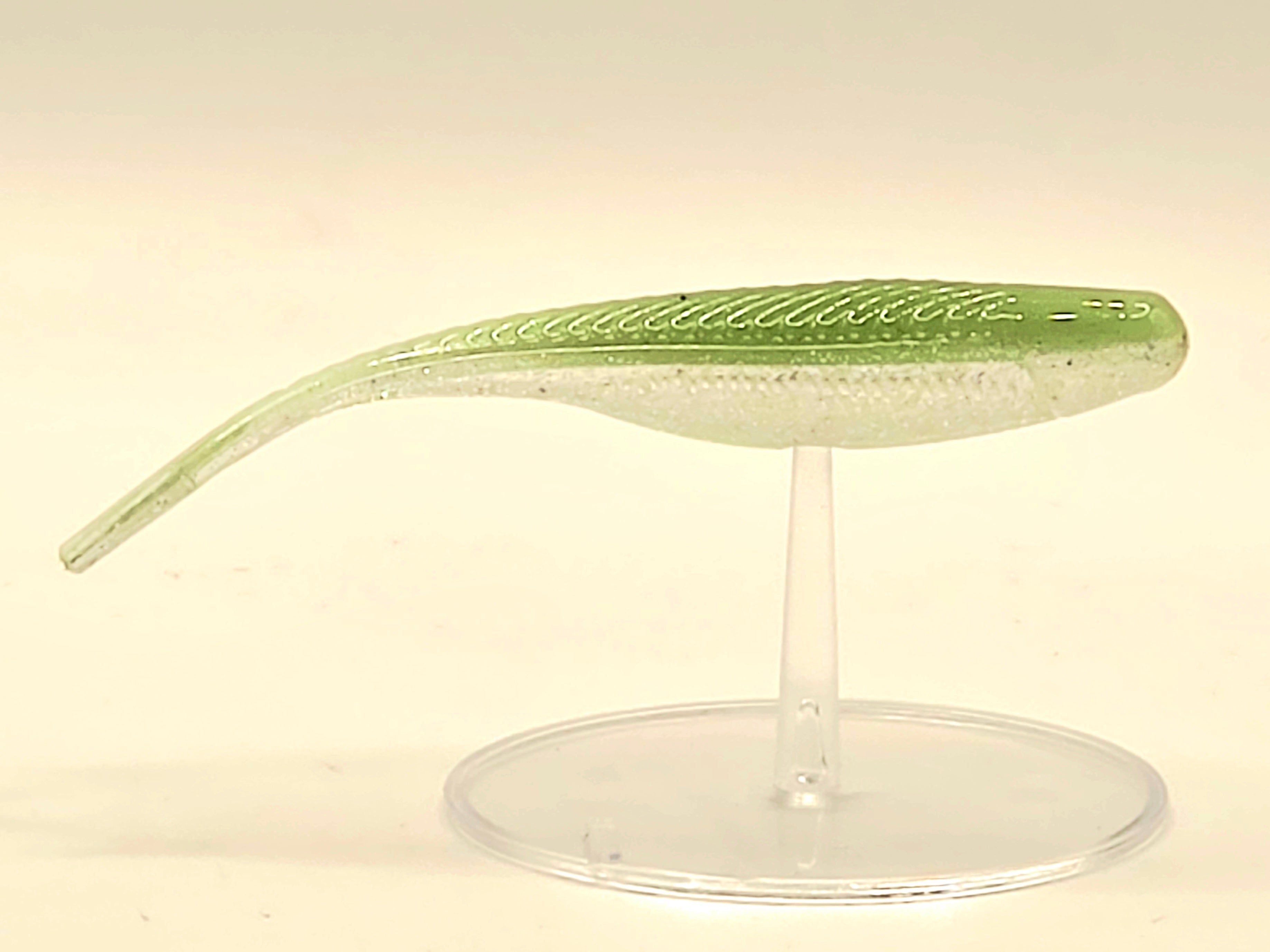 3" Tracer Shad 10pk Green Back Shad