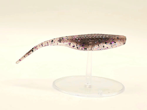 3" Tracer Shad 10pk  Electric Shad w/ Black Flake